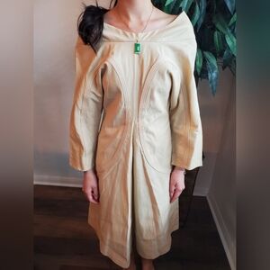 Marni Tan Whimsical Midi Dress EU 38